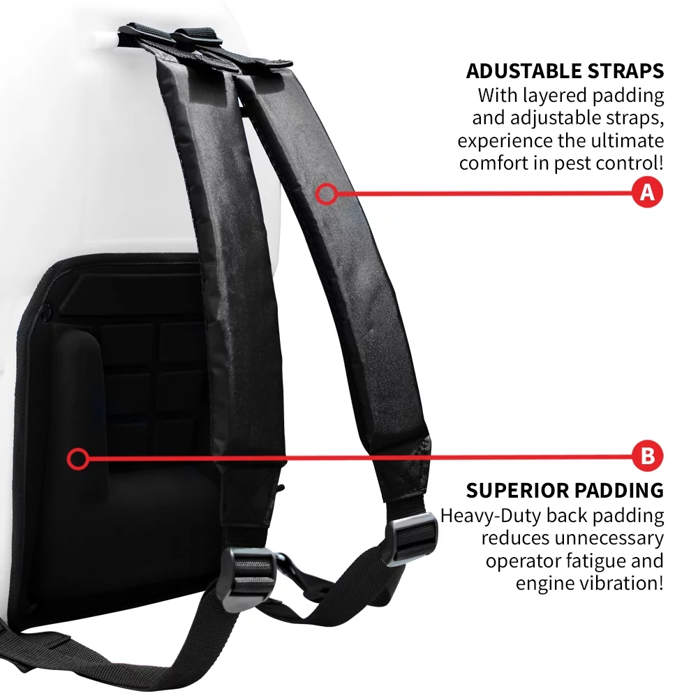 CARDINAL 1.8HP Gas Powered Backpack Sprayer 435 PSI Pump 5 Gallon Tank for Liquid Insecticide Pest Control and Fogging Attachment