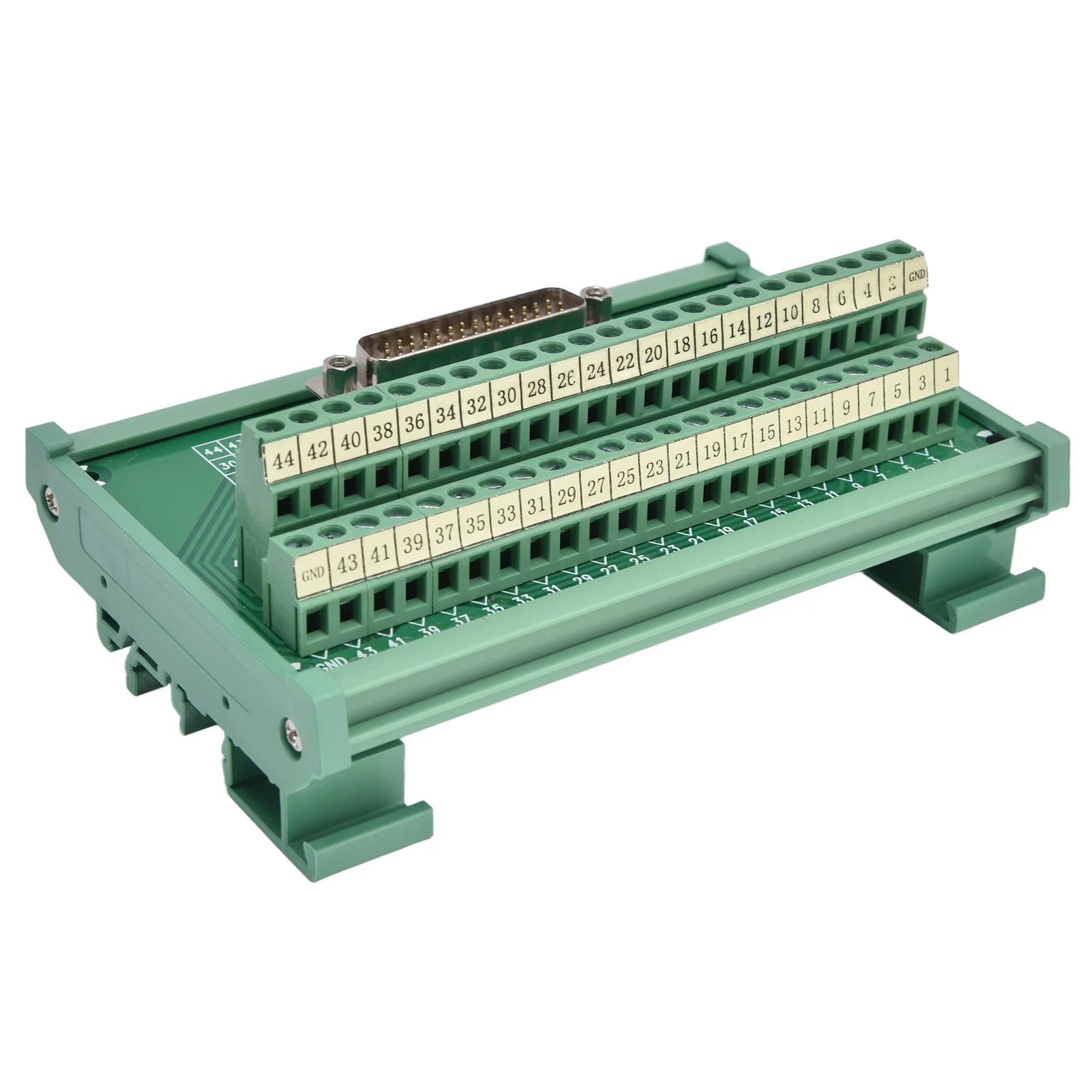 DR44‑G7 Transfer Terminal Block Male Terminal PCB Module Male Terminal Board DC 60V Terminal Block Distribution Module,Barrier Terminal Block Distribution Module