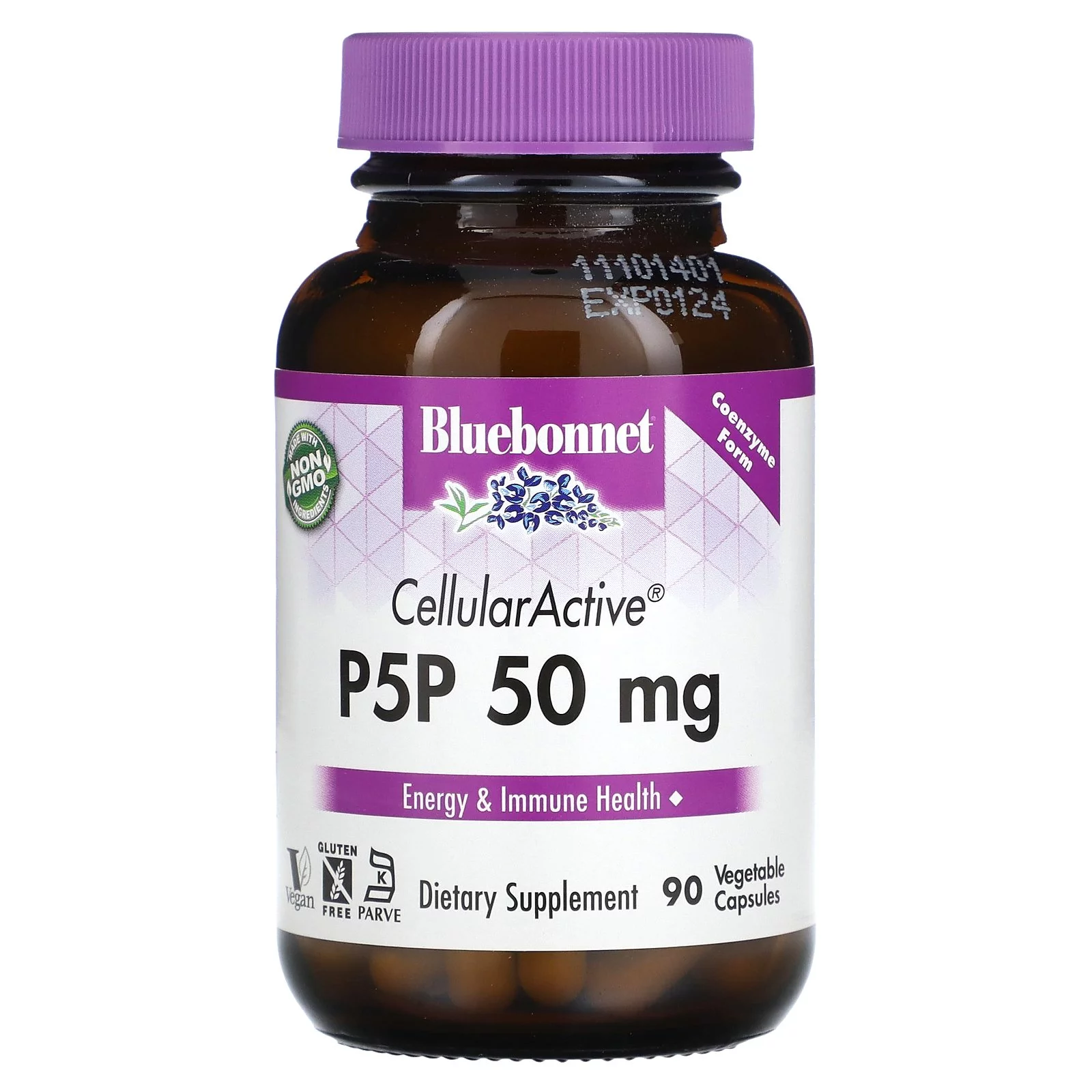 Bluebonnet Cellular Active P-5-P 50 mg 90 Veg Capsules