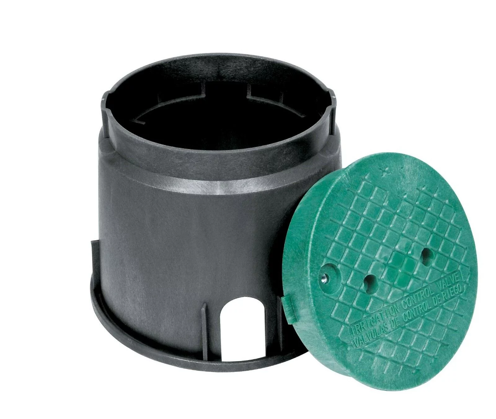 storm drain fsd-100 10-in. round sprinkler valve box w/lid