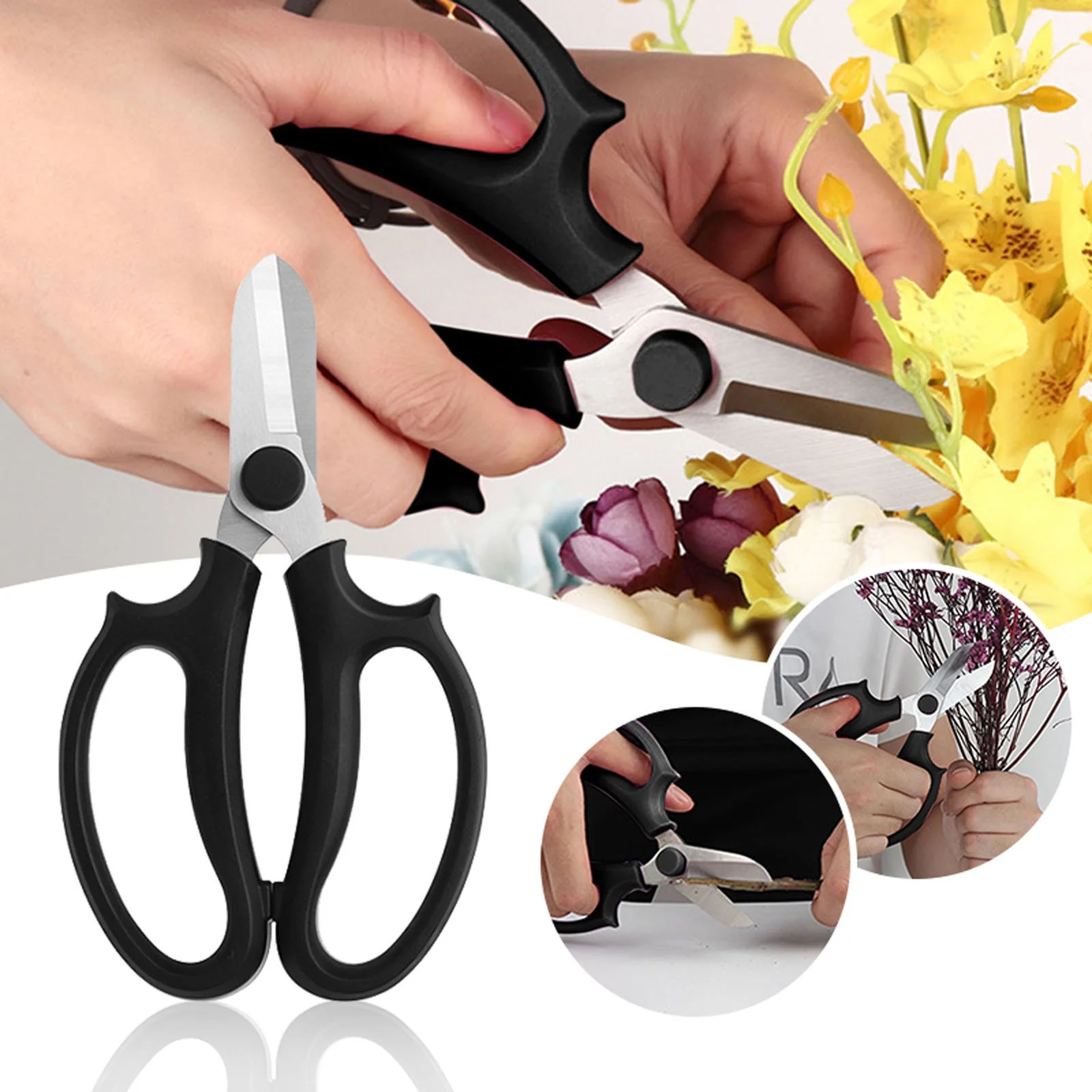 LLQkigsxse Dwmt81534 Garden Flower Scissors Thickened Stainless Steel Flower Scissors Strong Trimmer For Flowers Branches Leaves 30Th Birthday Gifts For Men