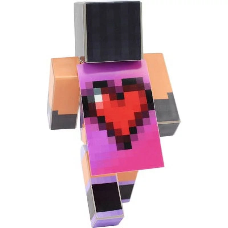 Purple Girl Action Figure Toy, 4 Inch Custom Series Figurines by EnderToys