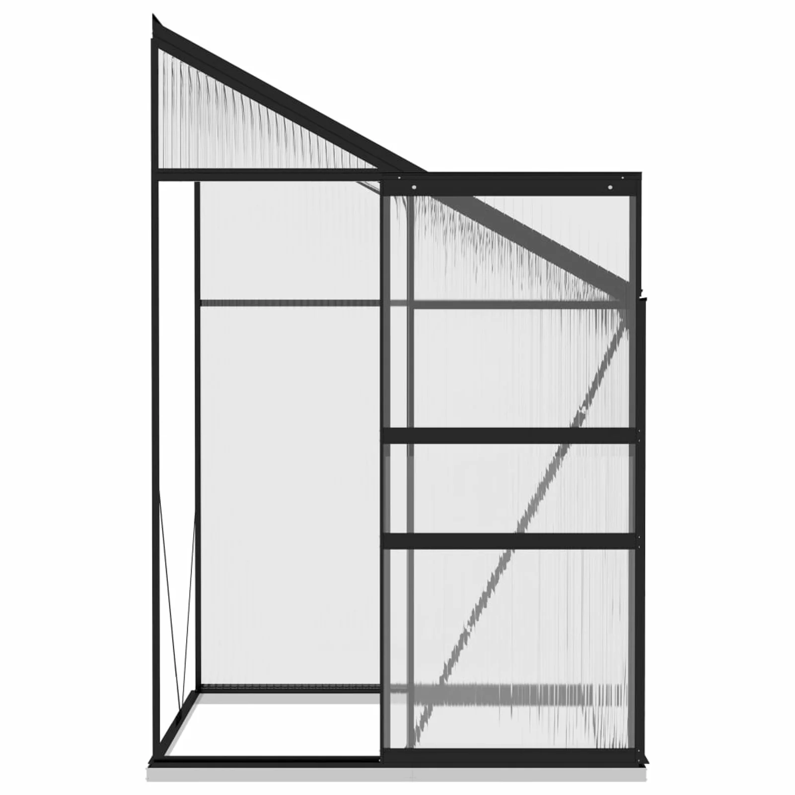 Suzicca Greenhouse Anthracite Aluminum 95.3 ft³