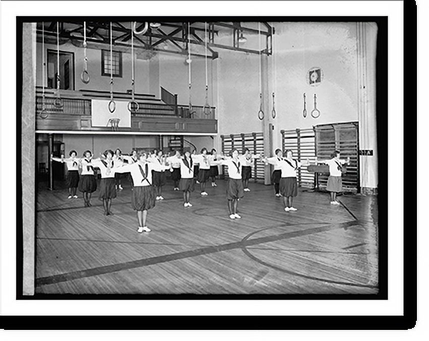Historic Framed Print, Eastern High School, gymnasium, [Washington, D.C.], 17-7/8