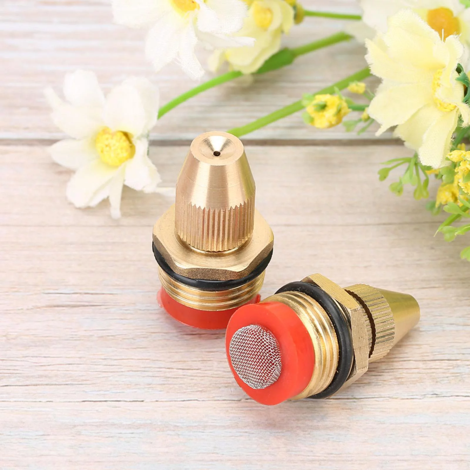 VIFERR 2Pcs Centrifugal Adjustable Micro Sprinkler Garden Irrigation Misting Spray Nozzle G1/2 DN15