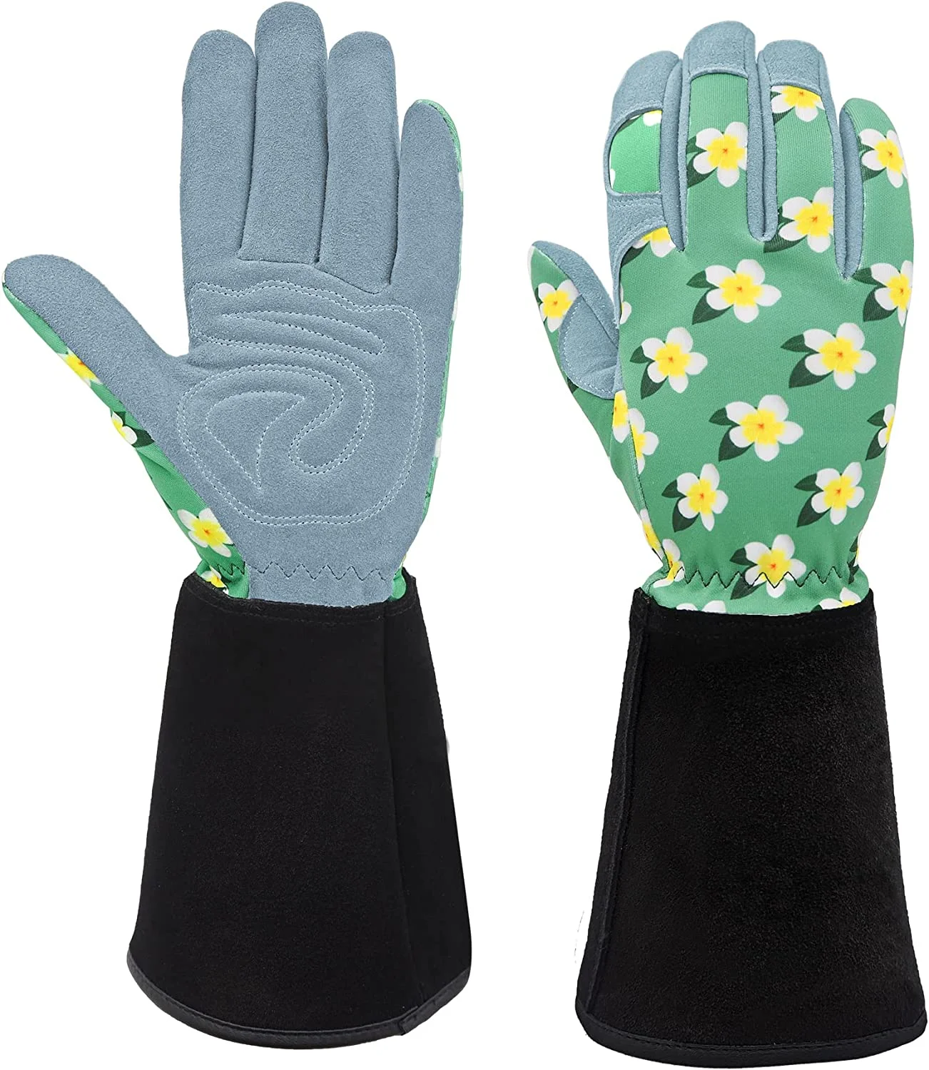 Women's Thorn Proof Deerskin Suede Leather Gardening Gloves (SD6611LL)