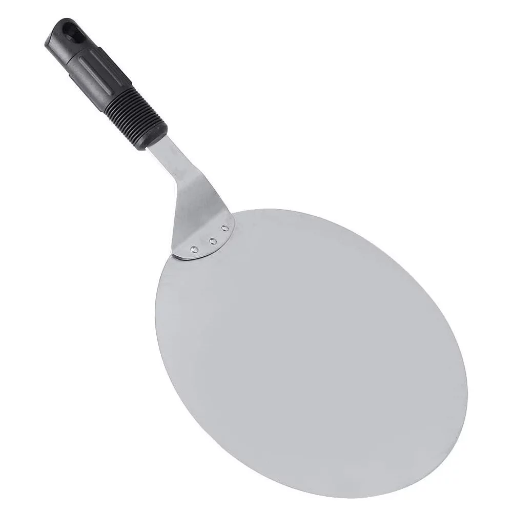 Aigid Baking Shovel, 1Pc Stainless Steel Pizza Peel Round Shovel Transfer Tray Kitchen Restaurant Baking Tool Hot