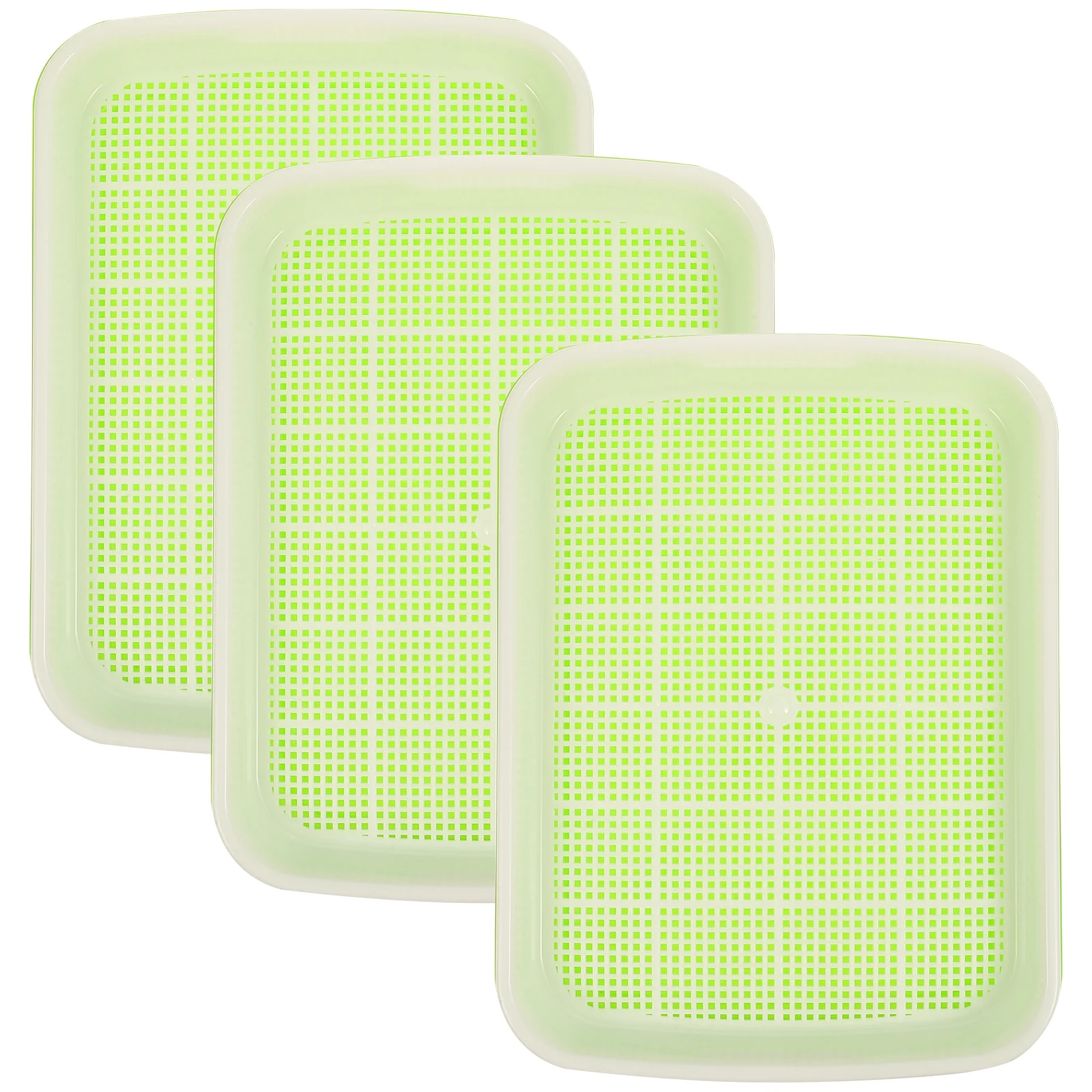 3Pcs Premium Nursery Tray Hydroponic Germinating Tray Garden Plastic Nursery Tray