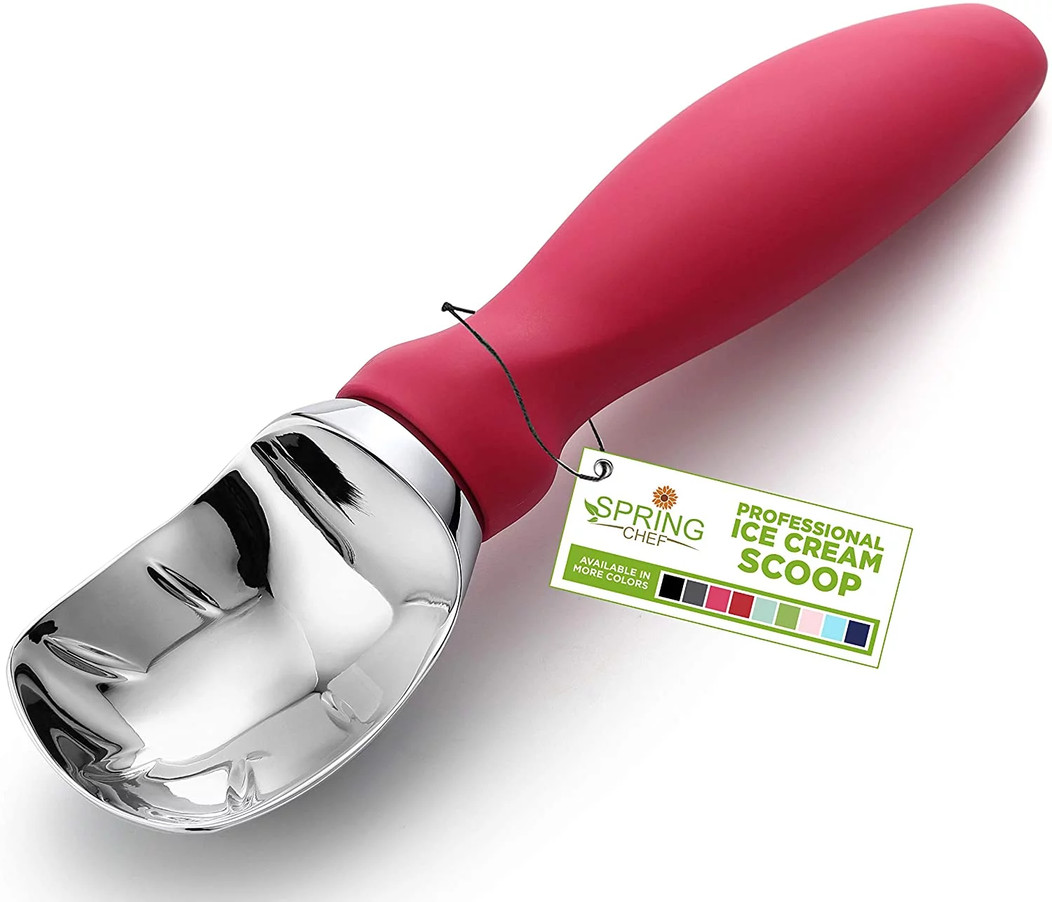 Ice Cream Scoop with Comfortable Handle, Black