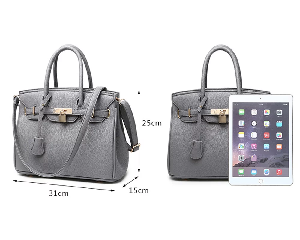 Women's Lychee Pattern Handbag Tote Bag Fashion  Shoulder Bags Female Ladies