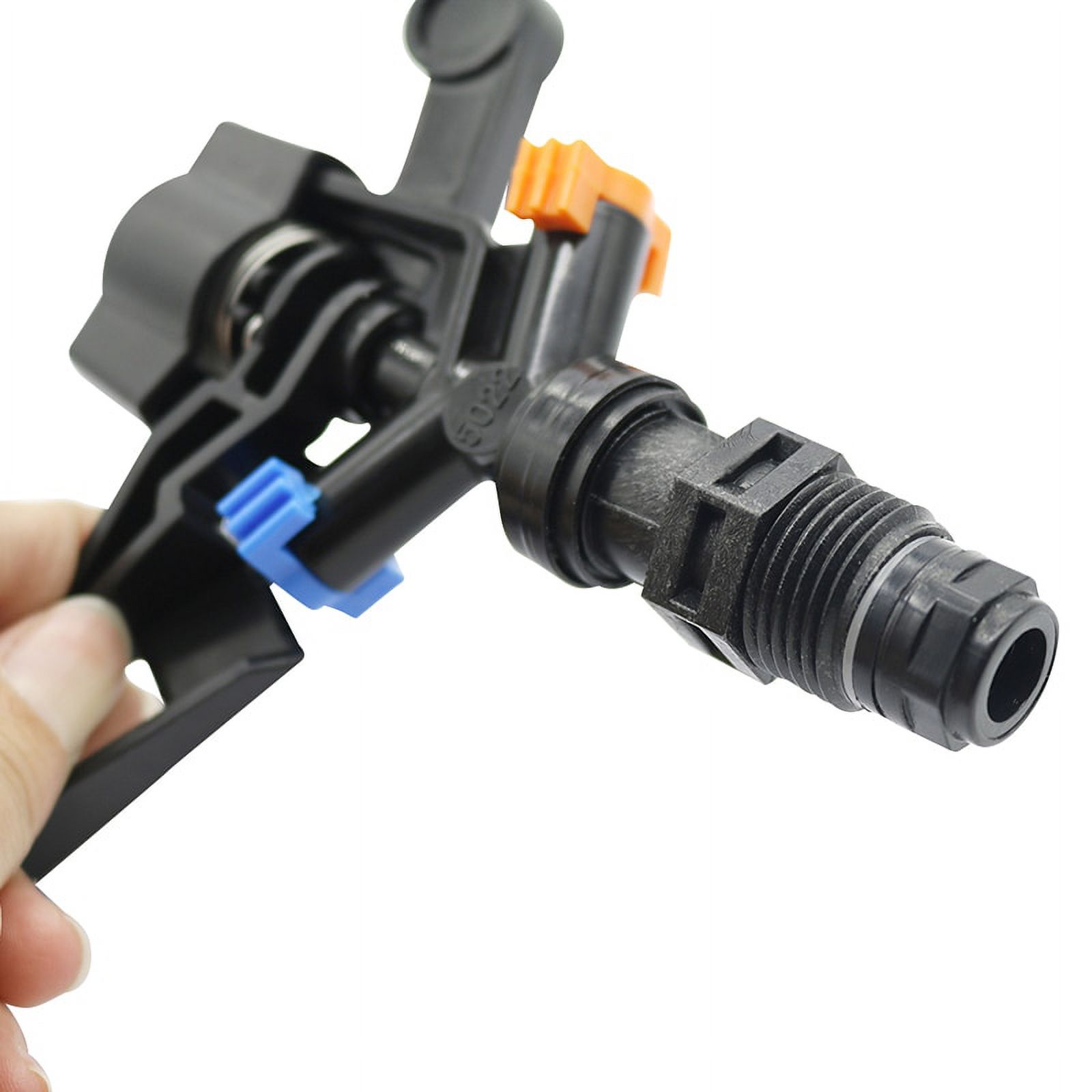 Rotate Rocker Arm Sprinkler  Degrees Auto-rotate Two Holes Water Spray Head Agriculture Tools 1/2" Male Thread 20 Pcs