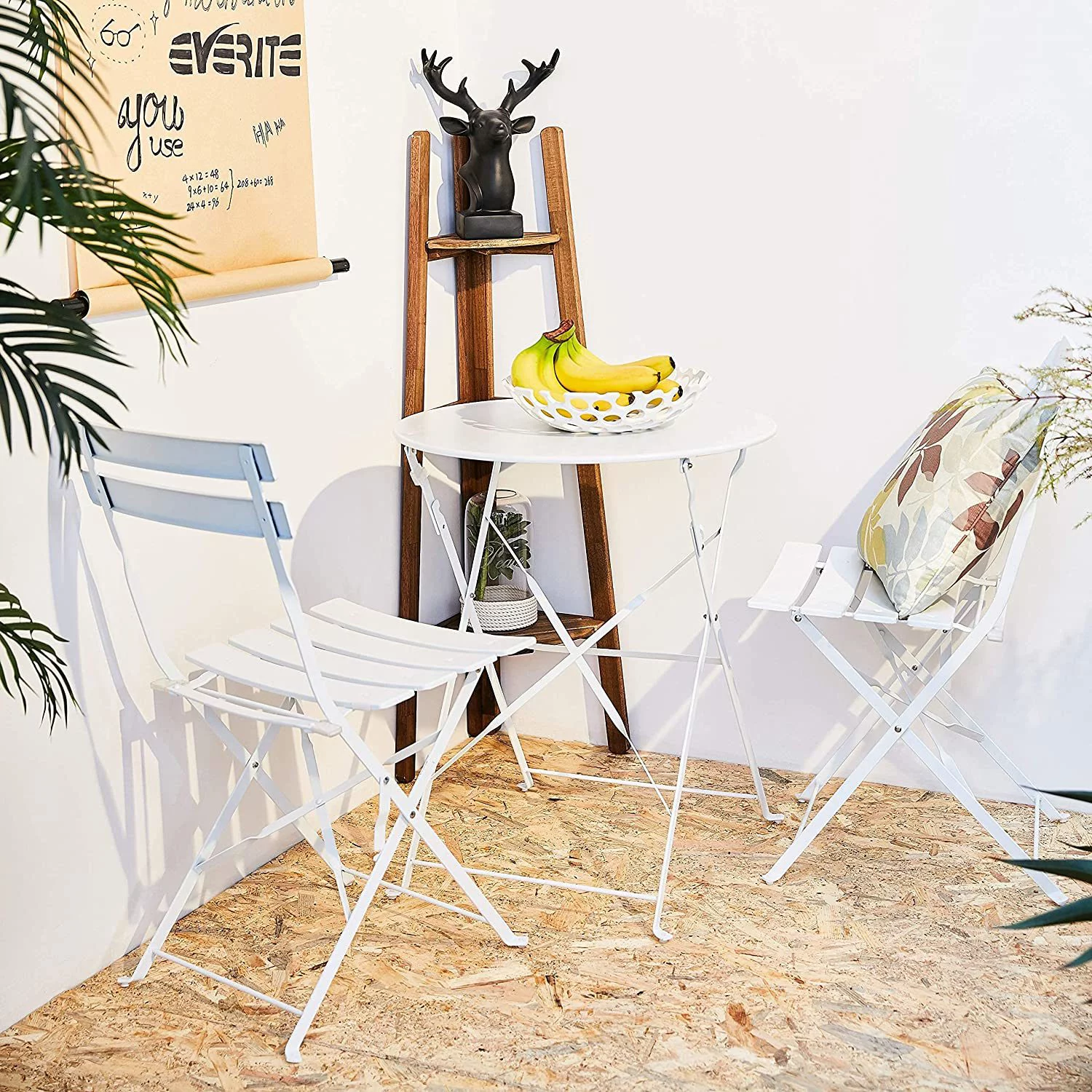 Parisian Outdoor Bistro Set - 2 Chairs, 1 Table - Elevate Your Outdoor Space