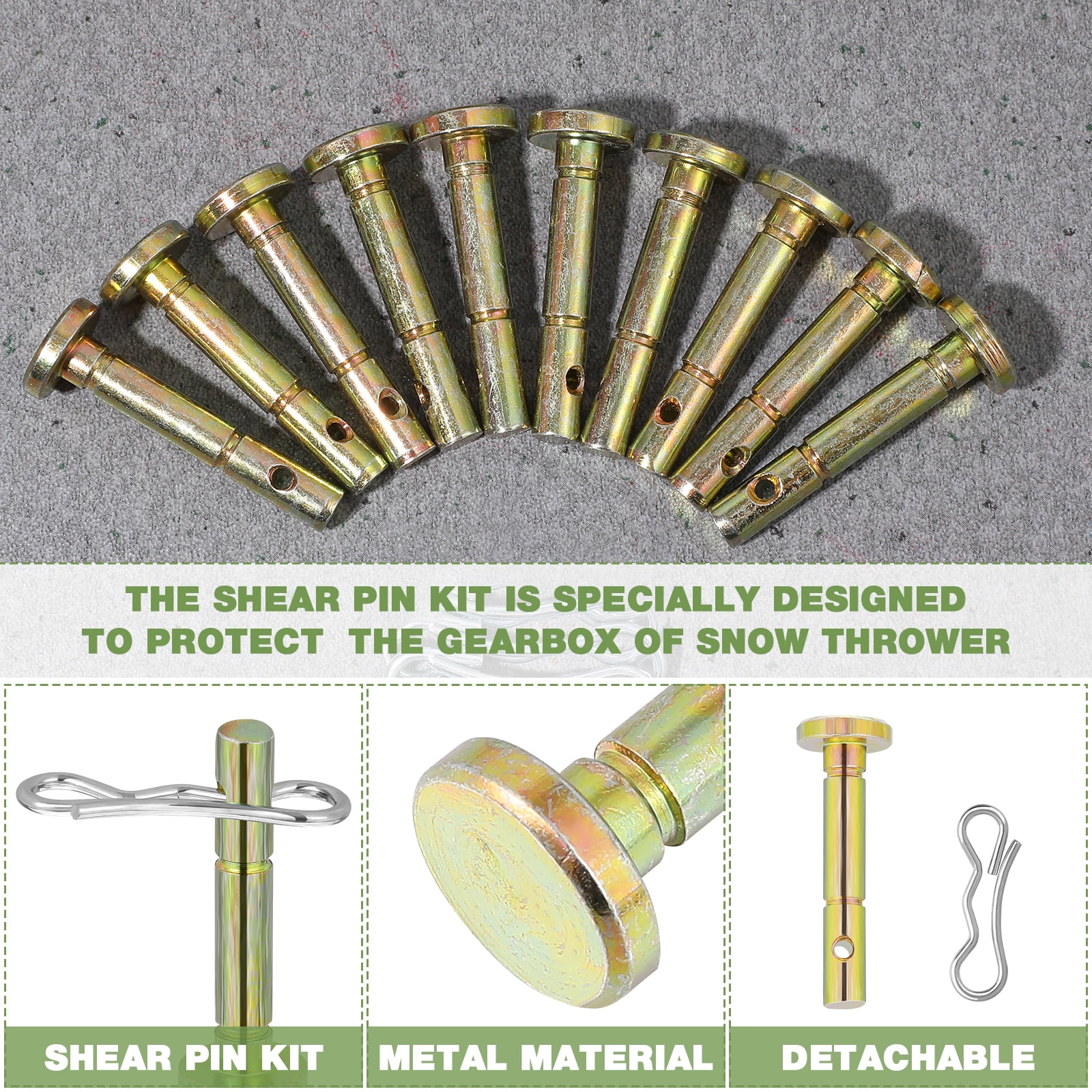 Shear Snowblower Cotter Craftsman Snow Blower Parts Pin Replacement   Troy Tecumseh Sheer 4 1 Bilt 738 04124A