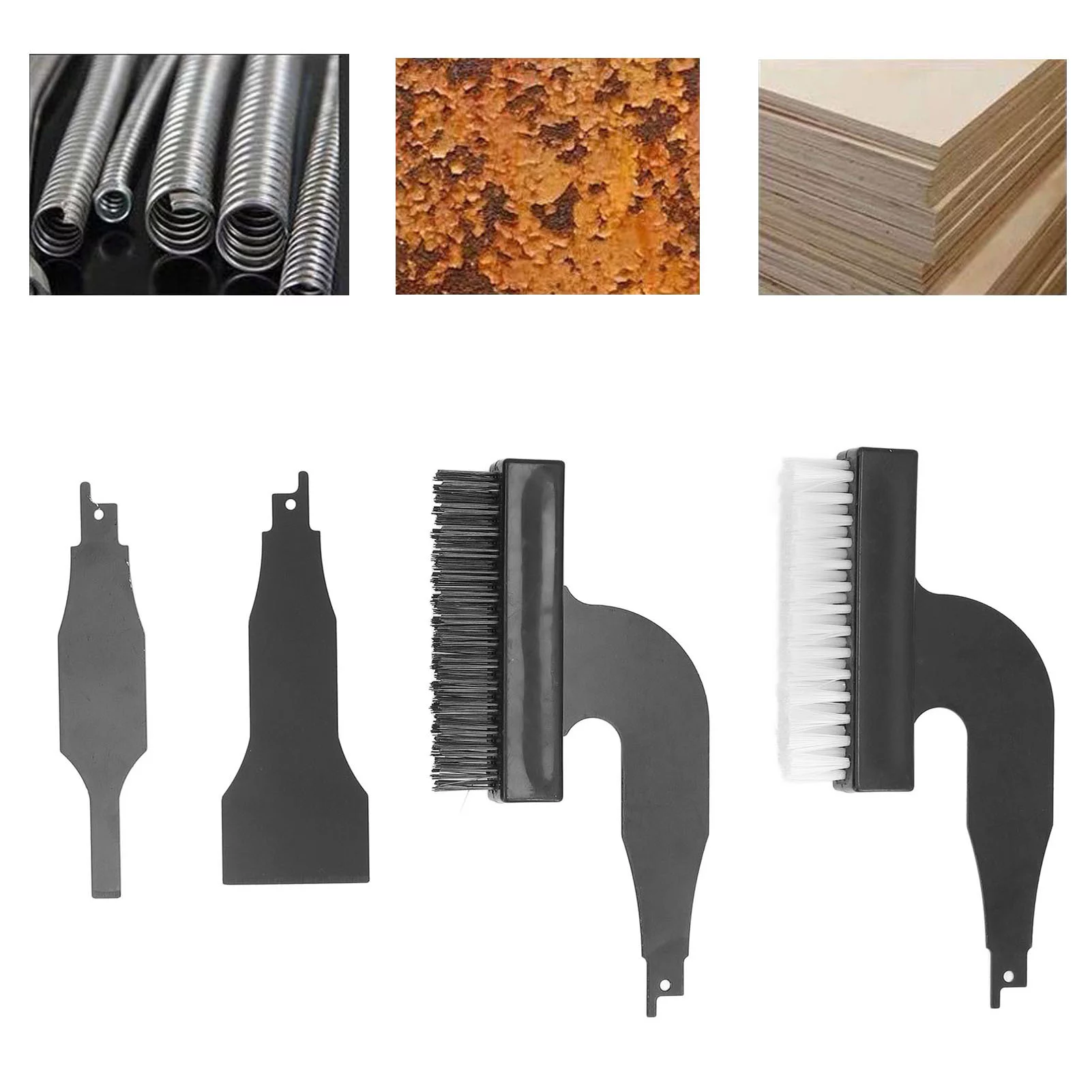 Goldmeet Rust Removing Brush Shovel Electric Wire Nylon Cleaning Tool Reciprocating Blade Sabre Saw