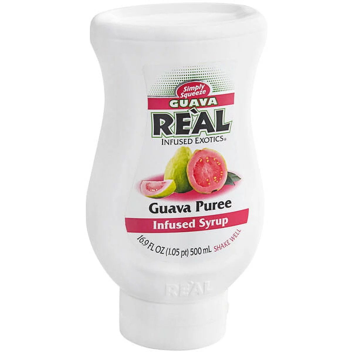 Real 16.9 fl. oz. Guava Puree Infused Syrup