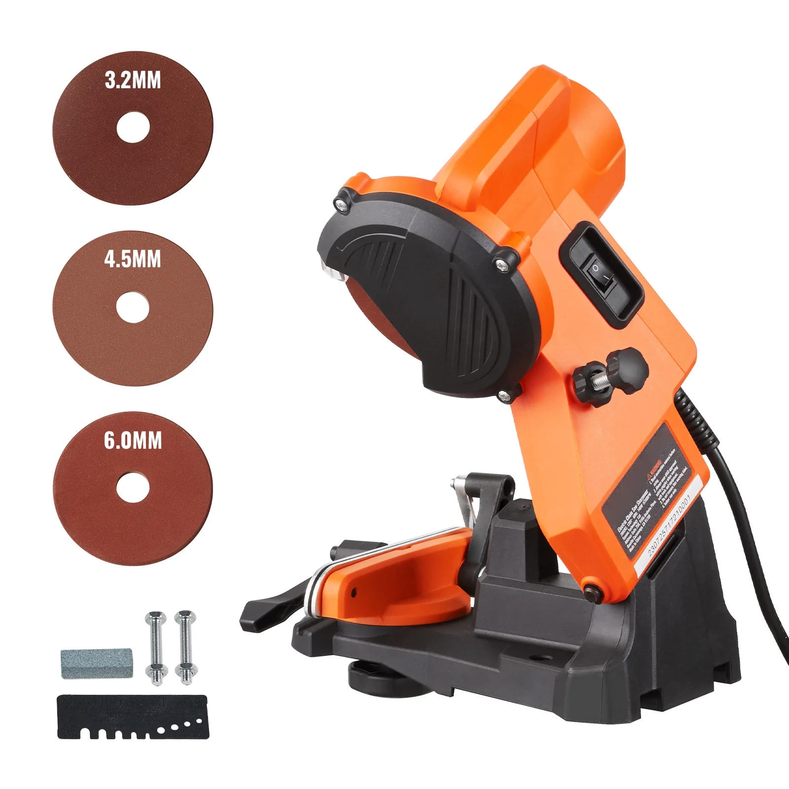 SKYSHALO Electric Chainsaw Sharpener Chain Saw Grinder 5700RPM, Professional Bench Chainsaw Sharpener Grinder Wall or Vise Mount Tool with 3 Grinding Wheels Fit 0.25
