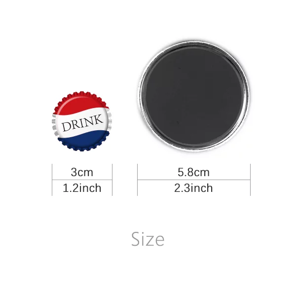 Gardener Position Flower Grass Spade Refrigerator Magnet Sticker Decoration Badge