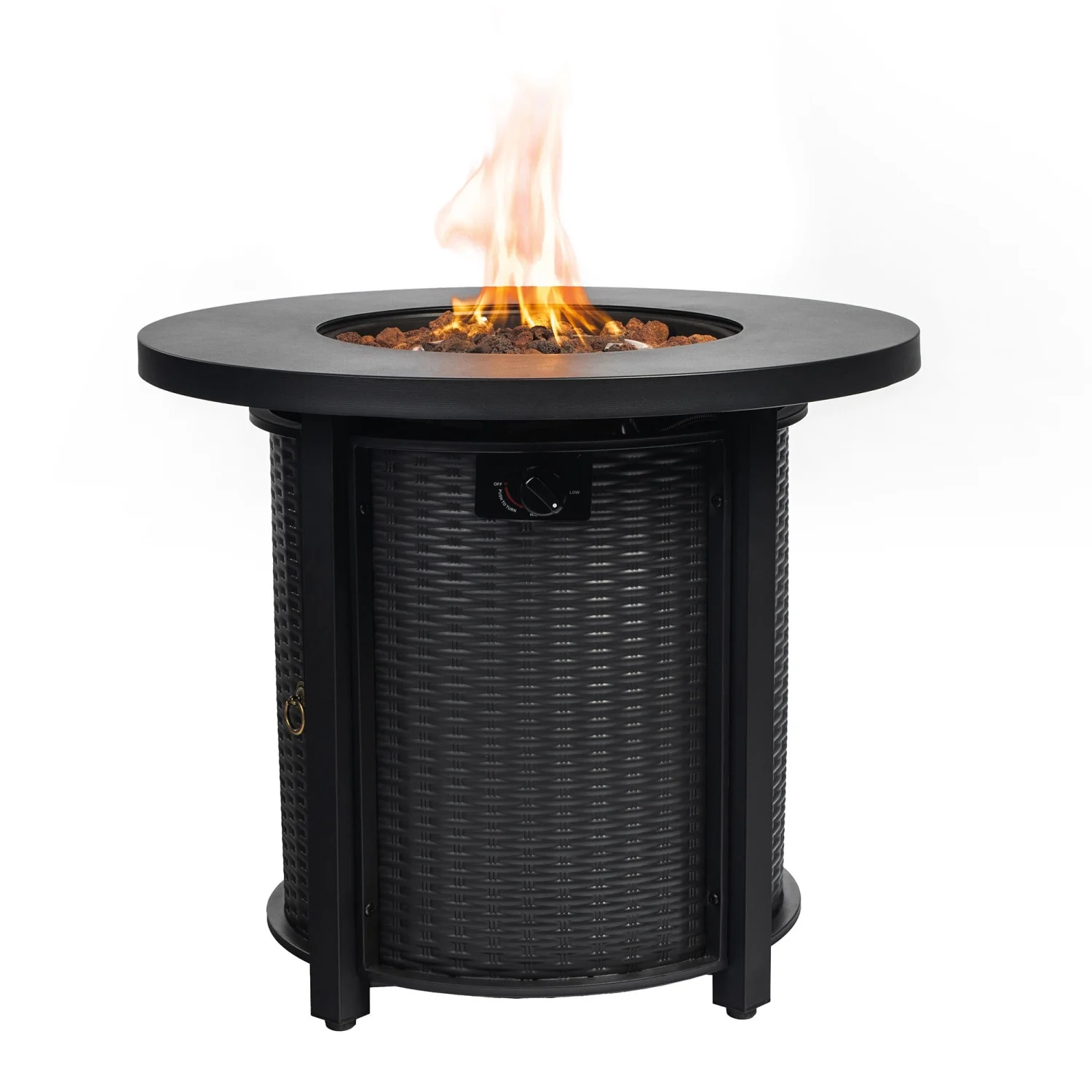 DremFaryoyo 30inch Propane Round Fire  40000BTU Propane Fire Pit