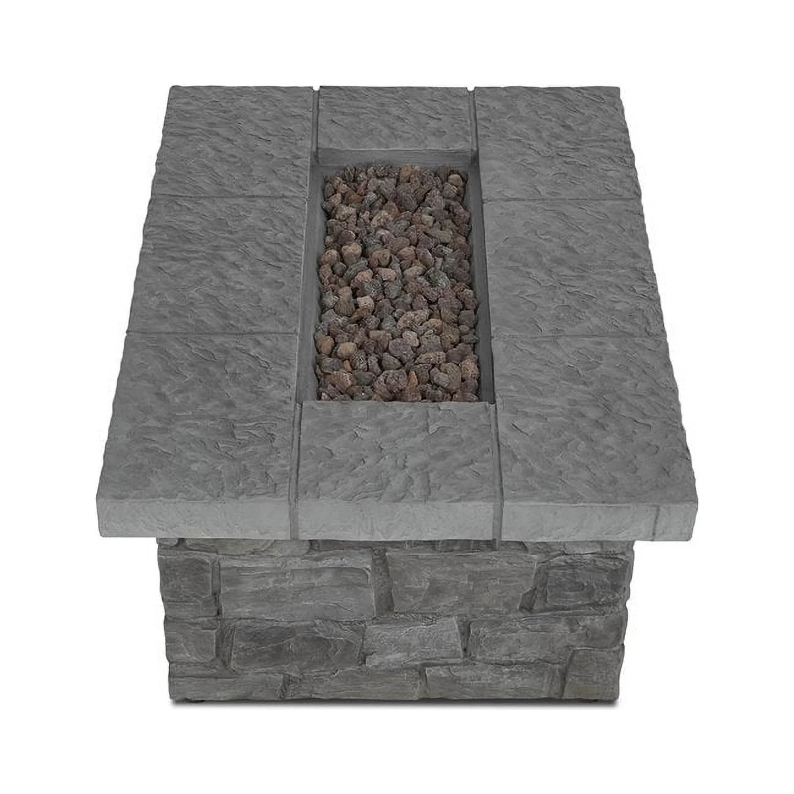 Home Square 2-Piece Set with Propane Fire Table & Tank Cover