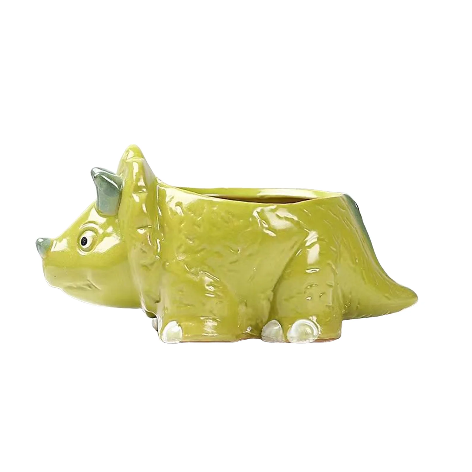 1 PCS Cute Cartoon Animal Shaped Succulent Pot Set Breathable Coarse Pottery For Succulent On Balconies