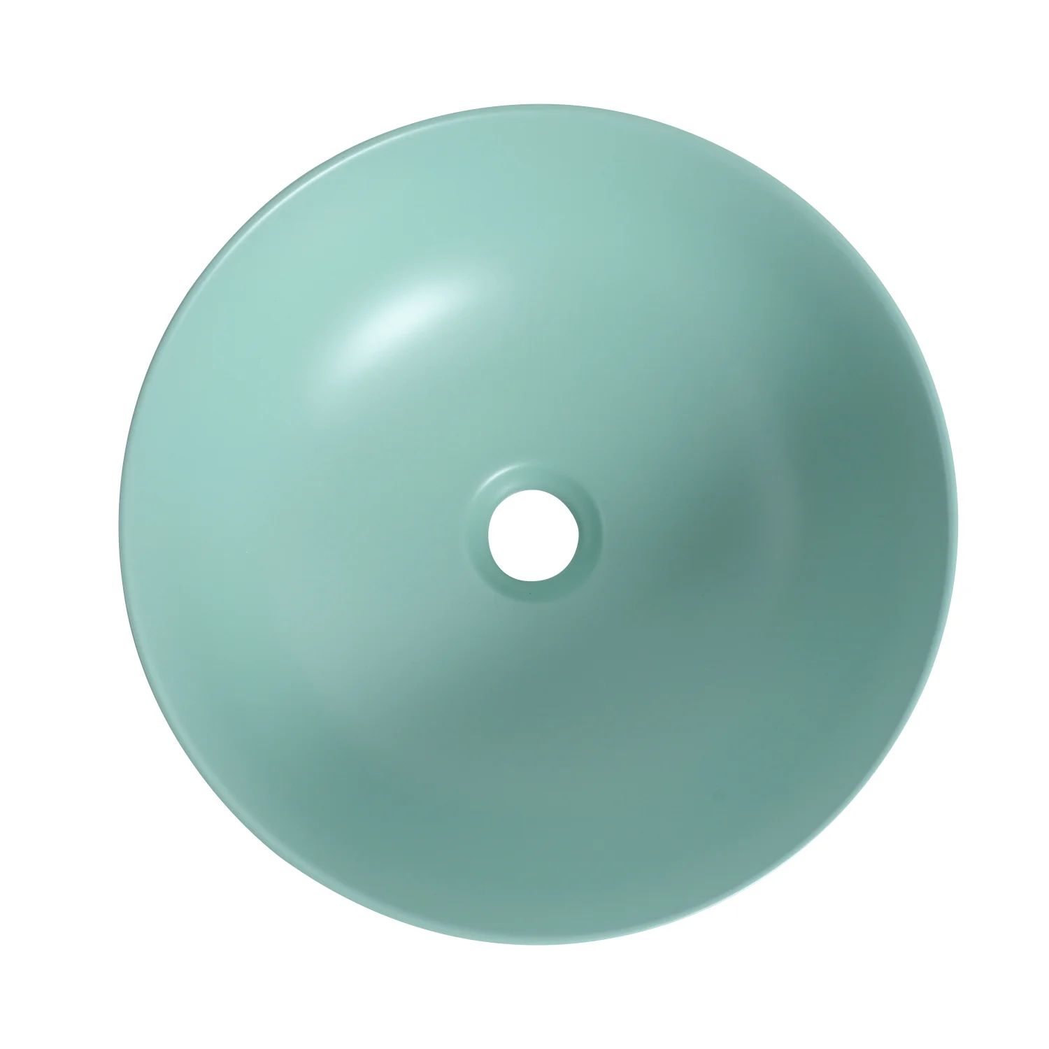 Ceramic Countertop Art Wash Basin  Vessel Sink(Matt Light Green)