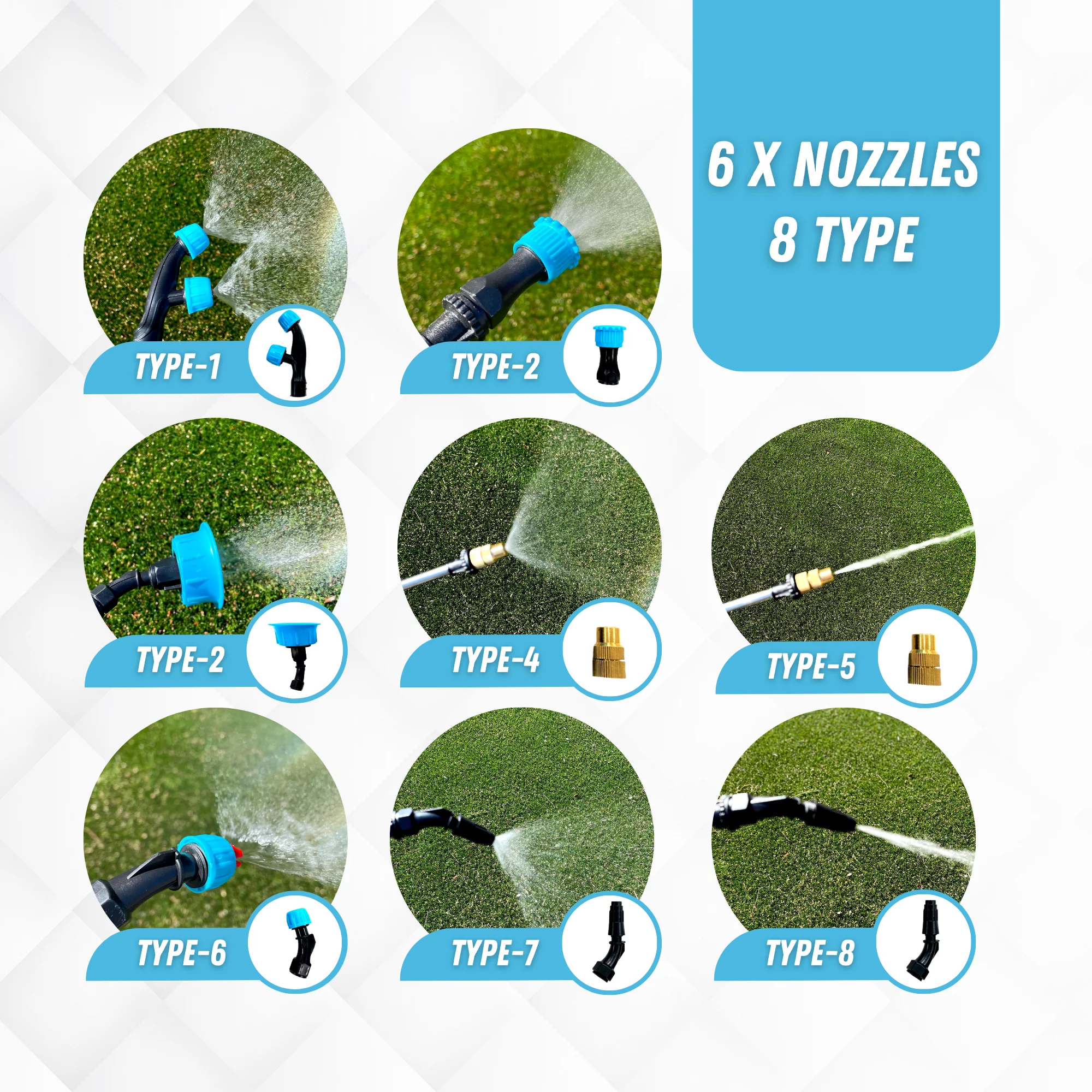 AGRICAS Battery Powered Sprayer with Double Professional Pump - 10.5 Gallon, Multifunctional Weed Sprayer for Lawn & Garden with Adjustable HD Wand and Nozzles, Portable Sprayer with Wheels