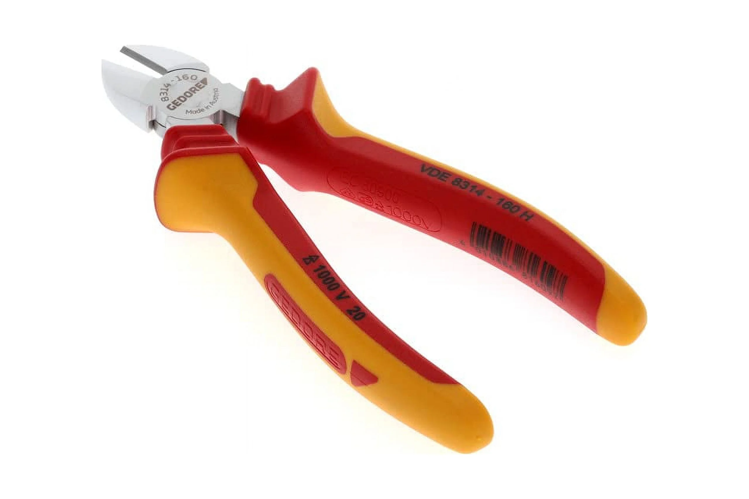 VDE 8314-160 H VDE Side Cutter With VDE Insulating Sleeves 160 Mm