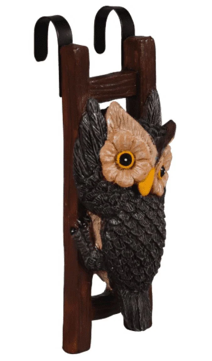 Flower Pot - Hugger Figurine - Owl (4 Pcs) Garden Decor - Get All The Fun Collections of Pot Pal Climbers - Hanging Planter Decorations - Patio Decor - Yard Decor