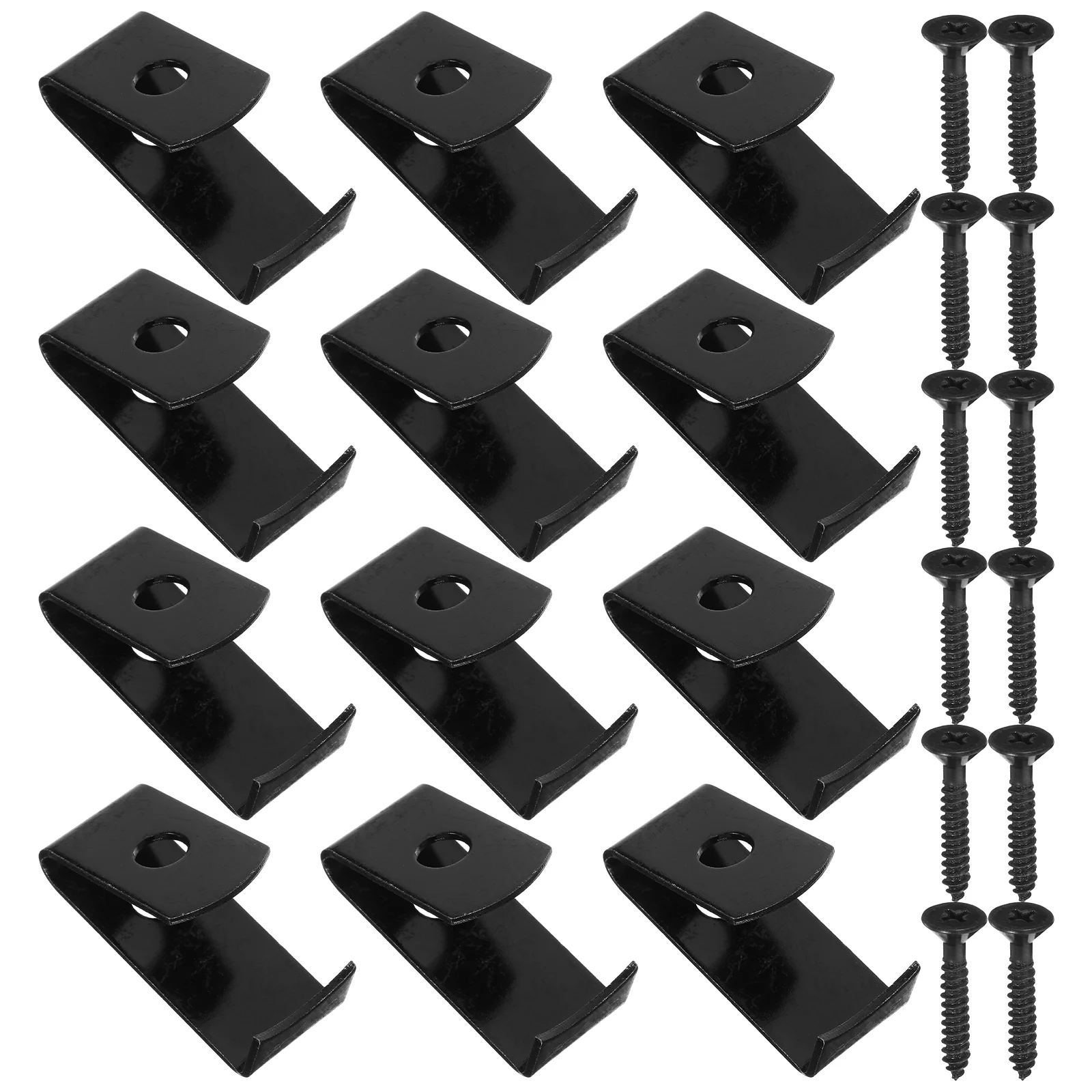 Flower Pot Hook 12 Pcs Wall Mount Plant Holder Flowerpot Hangers Clips Decor Outdoor Stand Blacksto Iron