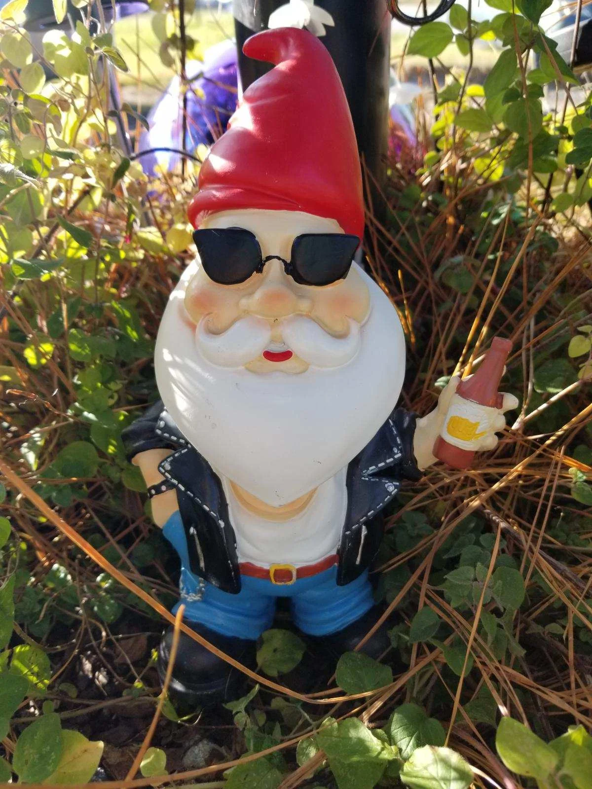 Funny Outdoor Lawn Garden Beer Gnome Statue by Hilarious Home