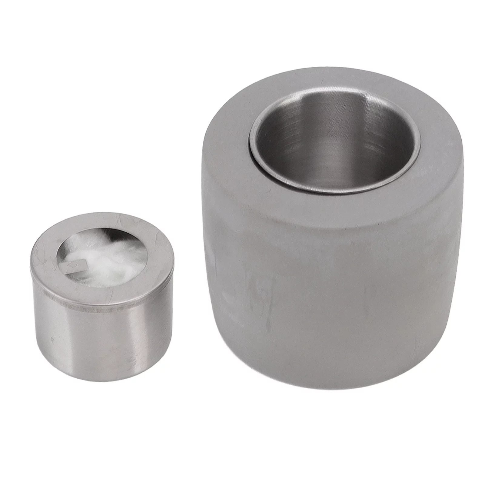 Nimomo Tabletop Fireplace Durable Concrete Tabletop Fire Pit Ethanol Fire Bowl Portable Desktop Fireplace for Indoor Garden