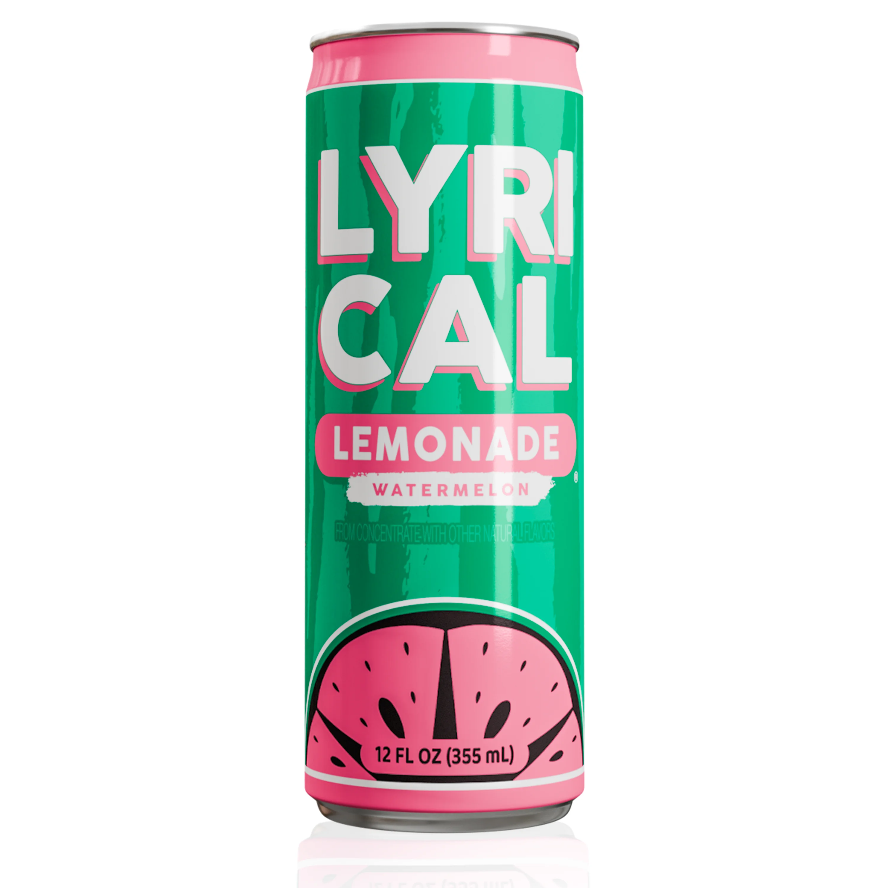 Lyrical Lemonade, Watermelon Juice Drink, 12 fl oz, 12 Pack Cans