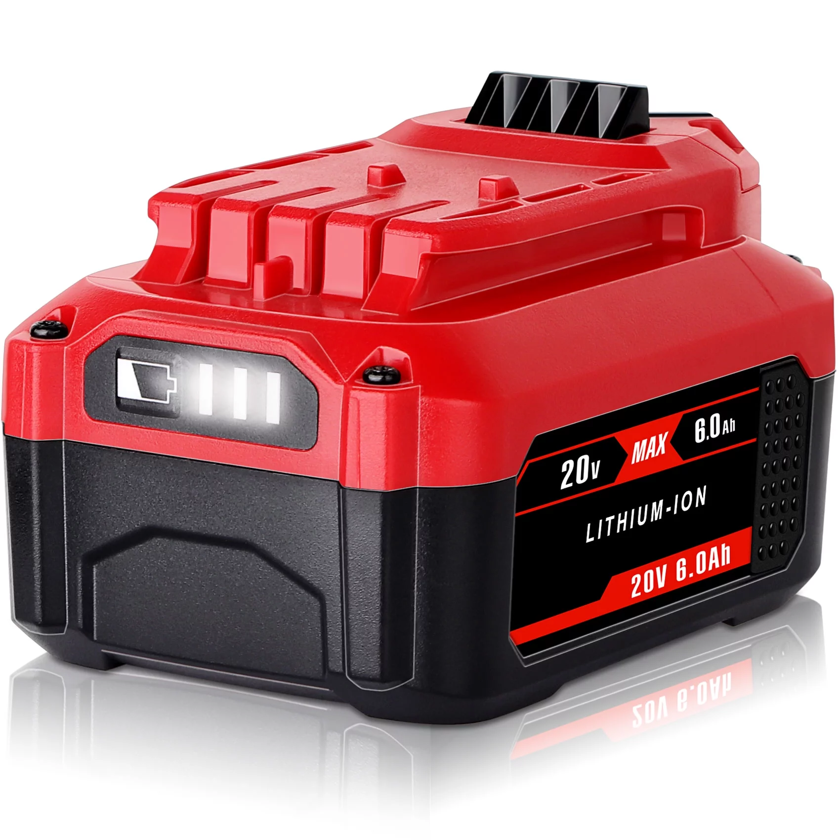 DSANKE 6000mAh 20V Battery for Craftsman V20 Lithium Ion Battery CMCB206 CMCB204 CMCB204-2 CMCB202 CMCB202-2 CMCB201 CMCB209 Craftsman V20 Battery