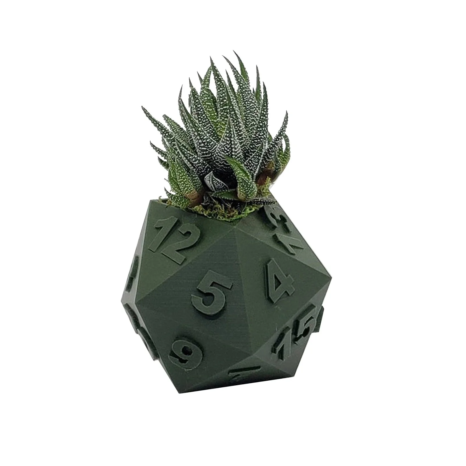 iju7gthy Flower Pots for Indoor 4th of July Party 3D Dice Flowerpot Rpg Dice Flowerpot Office Desktop Balconyration Ornaments