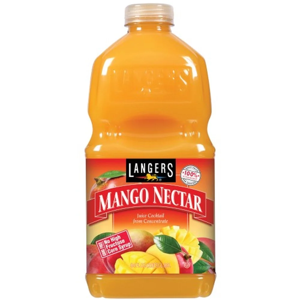 Langers Juice Drink, Mango Nectar Cocktail (Pack of 10)