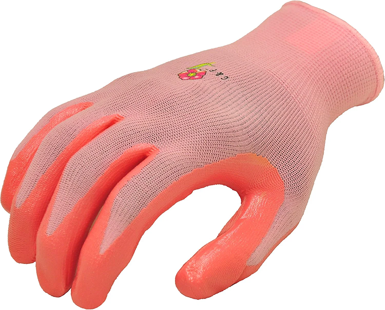 G & F Products Women's Gardening Gloves: Micro Foam Coating, Large 6 Pairs, 3 Assorted Multicolours