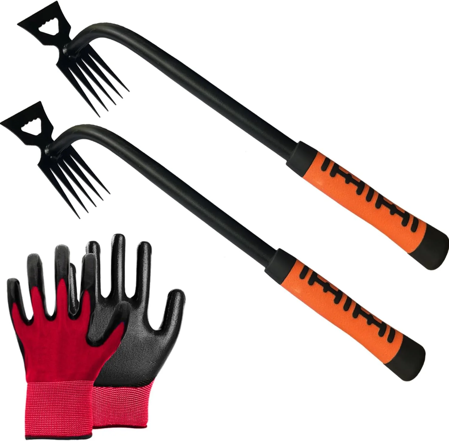 Weed Puller Tool Garden Weed Pulling Tool,Durable Manganese Steel Hand Weeder Tool, Manual Multifunctional Weeders Gardening Tools for Yard and Garden (2Pcs)