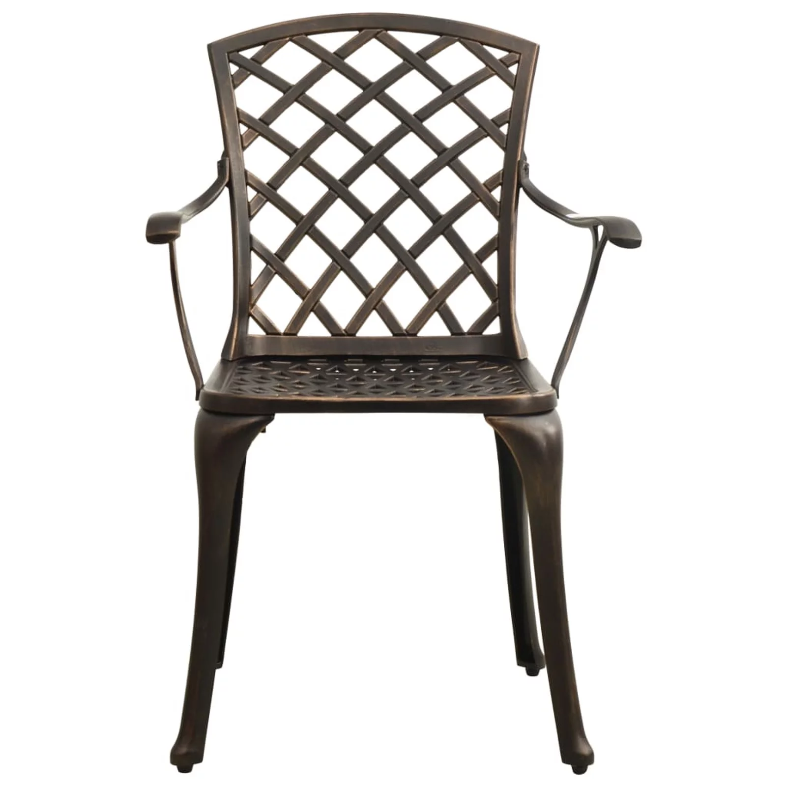 Suzicca Patio Chairs 4 pcs Cast Aluminum Bronze
