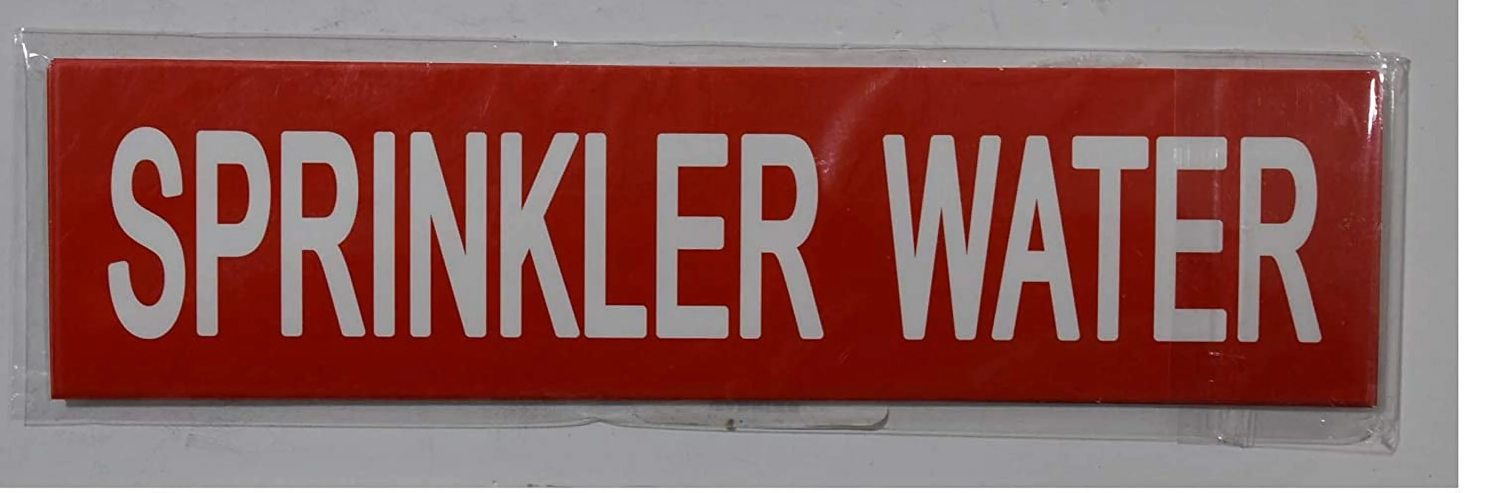 Set of 5 PCS - Sprinkler Water (Sticker,RED, 2X8)(ref-2022-4)