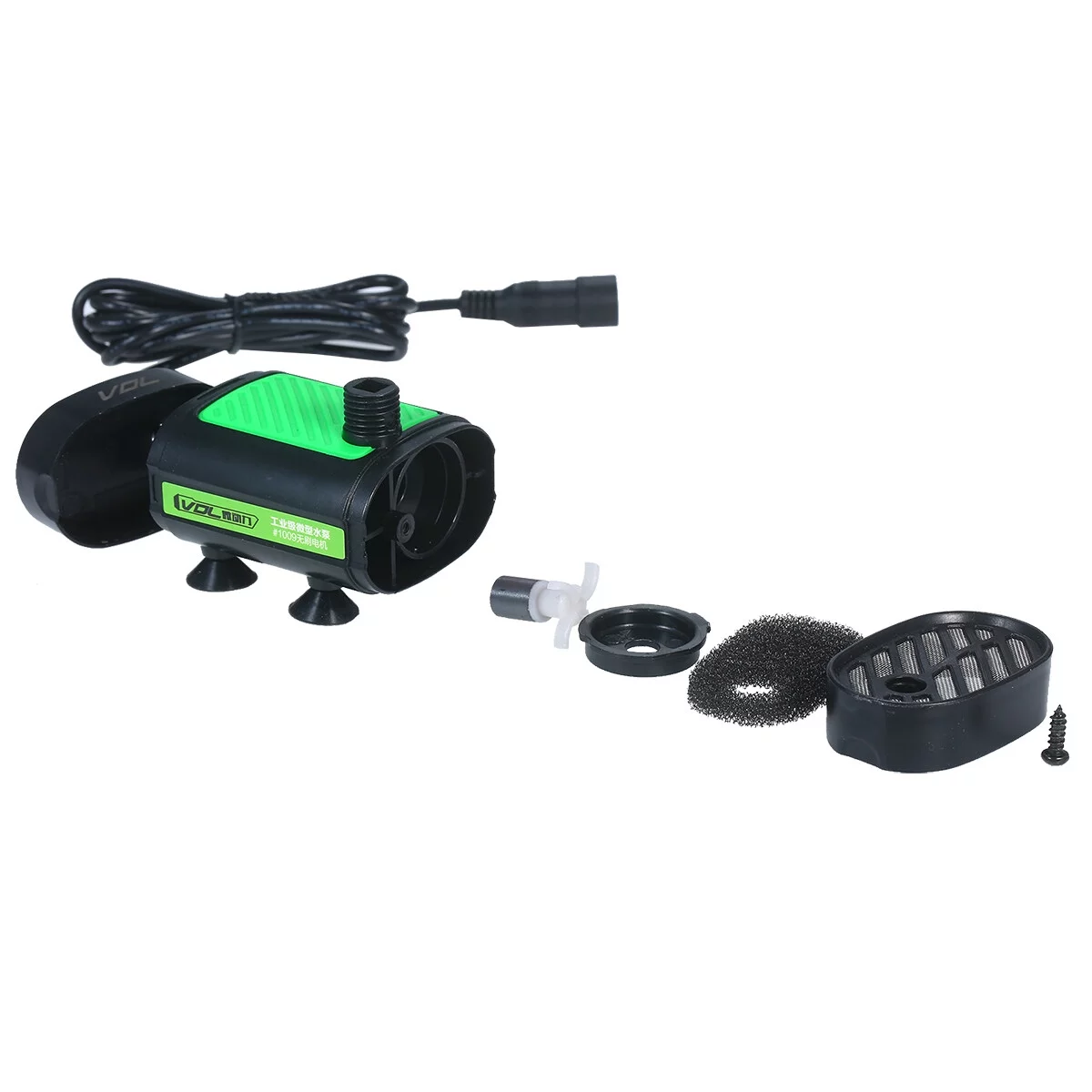 Fountain Pump,10ft Lift 3 30w Quiet Water Lift 3 Size 3 Size Nozzle Submersible Water With 10ft Lift Pond Fish 12v Submersible Nozzle Pond Fish 7l/min With 10ft Pump 30w Quiet