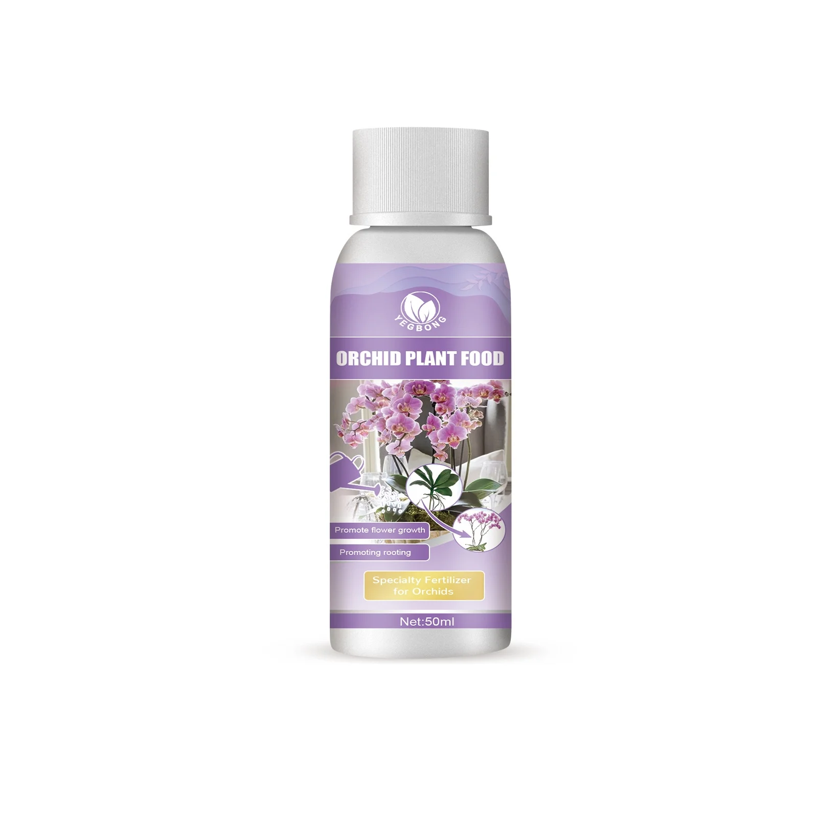 Yegbong Orchid Growth Fertilizer Solution: Plant Flower Buds, Flowers, Organic Foliar Fertilizer, Root Growth Nutrient Solution