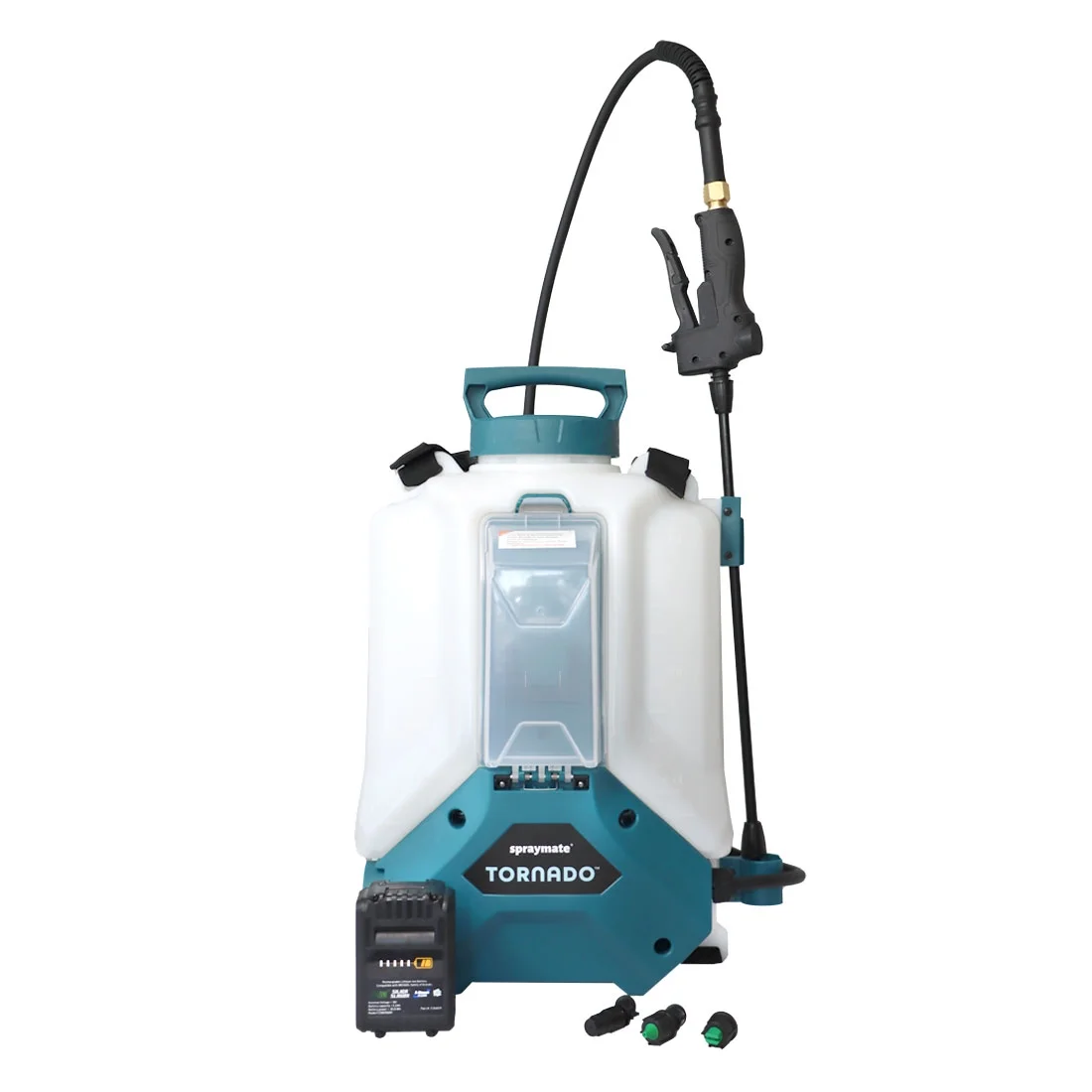 SprayMate Tornado Battery Powered Backpack Lawn & Garden Sprayer | 4-Gallon (Battery & Charger Included)