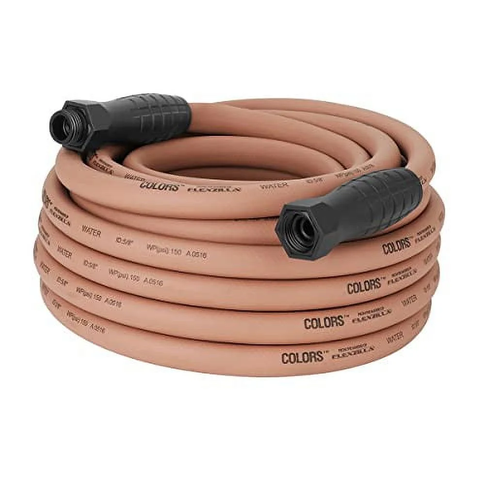 1PK Flexzilla HFZC550TCS Colors Garden Hose with Swivelgrip, 5/8 in. x 50', Red Clay
