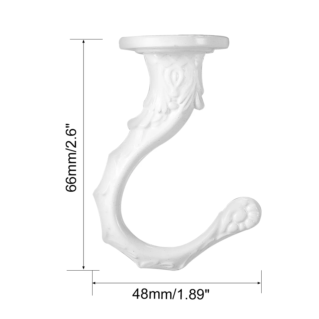 Uxcell Swag Metal Hook Kit Plant Hanging Ceiling Hook White Finish