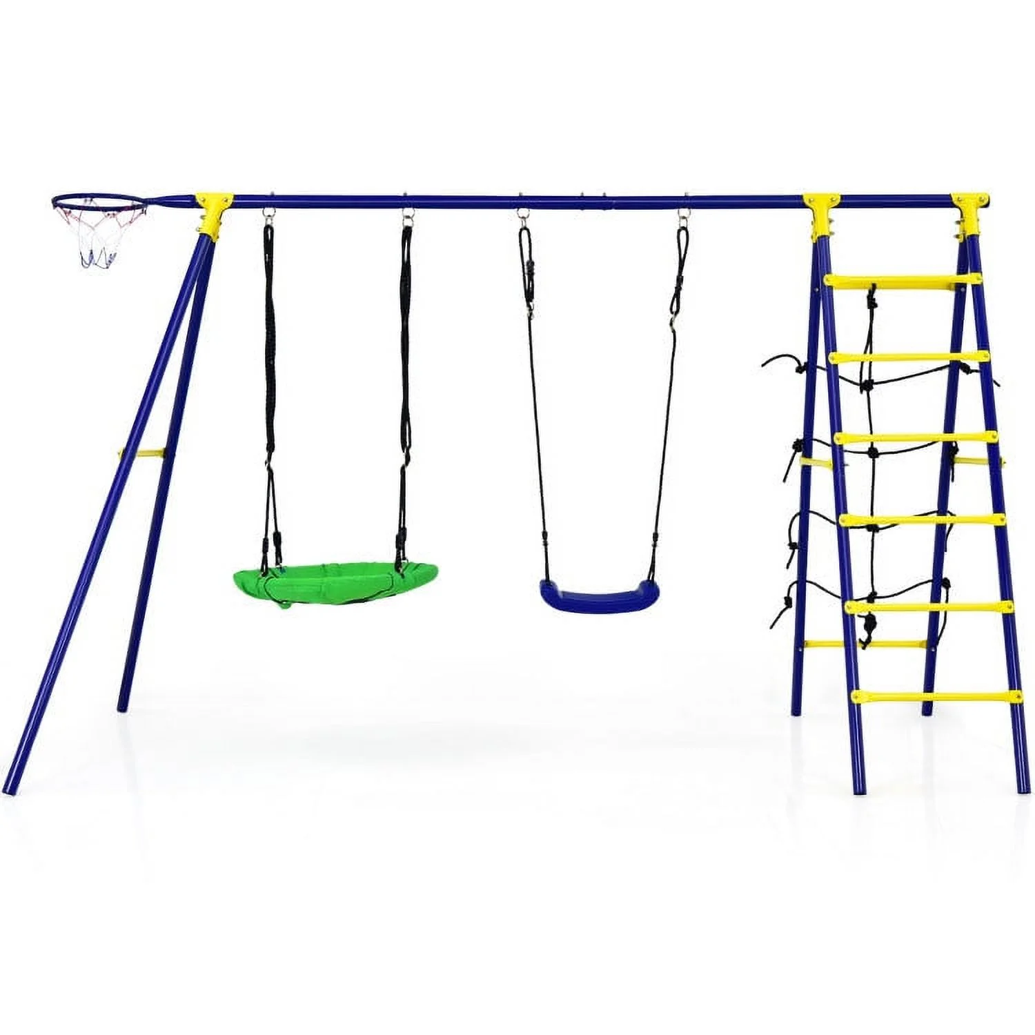 Versatile Outdoor Kids Swing Set - 57.0 - Swing into fun with this playset!