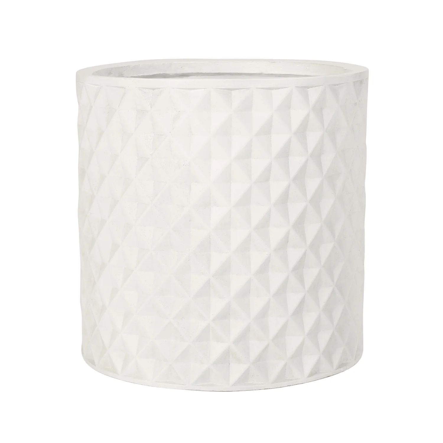 Elegant and stylish  this hand-painted ceramic MGO planter with a drainage hole is perfect for indoor and outdoor use. Featuring a beautiful and durable design  it‘s ideal for growing you