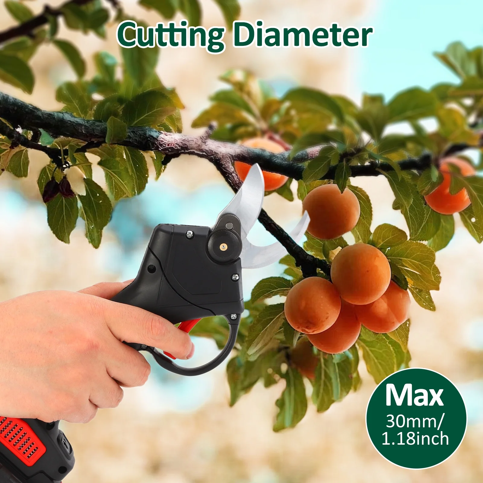 Shears,With 2pcs 1500mah*5 2pcs 1500mah*5 Batteries 30mm Diameter Pruner Buzhi Shears Eryue Shears Heavy Duty With Pruner Heavy Duty Diameter Pruners