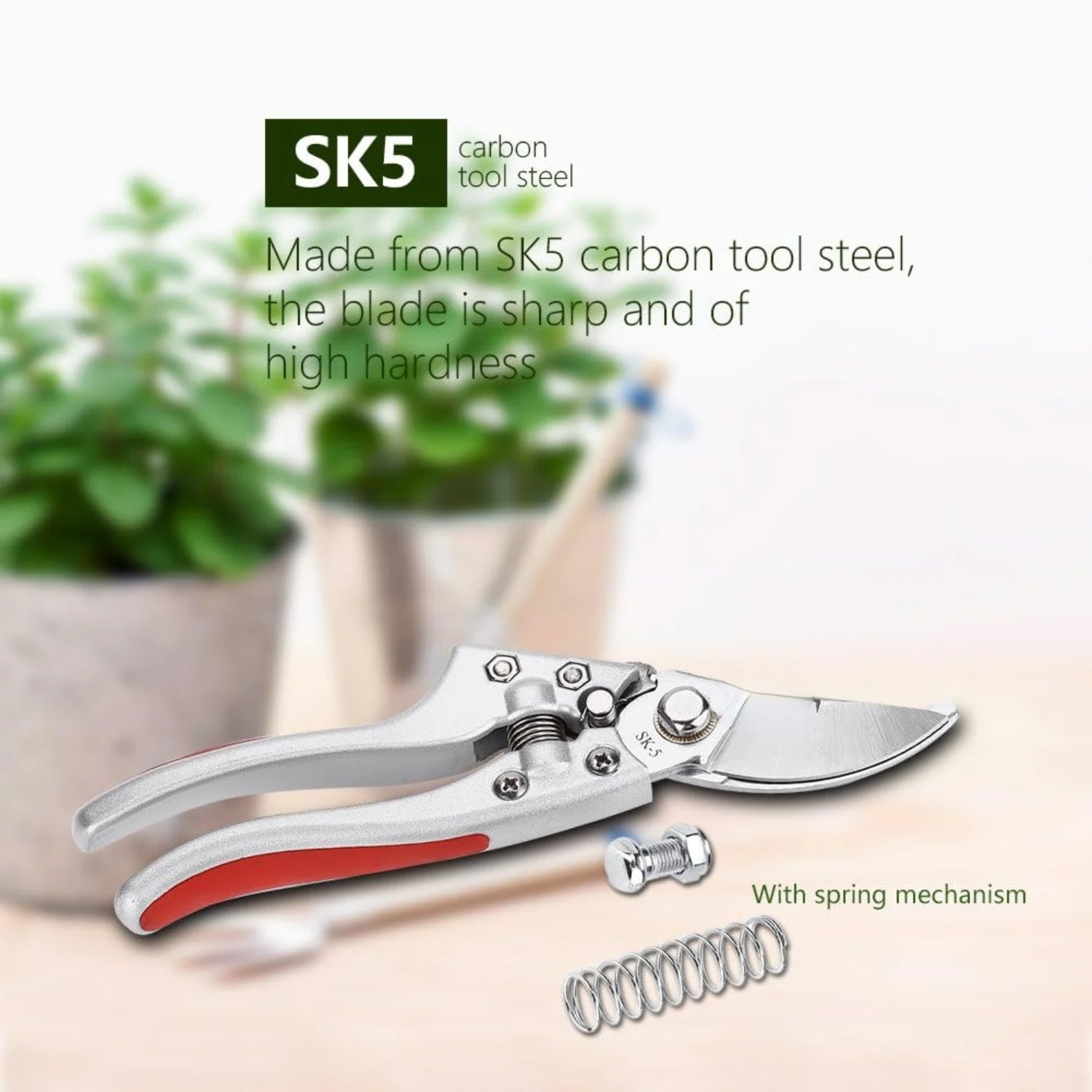 Fruit Tree  Gardening Pruning Shears Effort-Saving Pruners Scissors Hand Tools Professional Sharp Pruning Shears Tree Trimmers Secateurs Hand Pruner Garden Shears Clippers