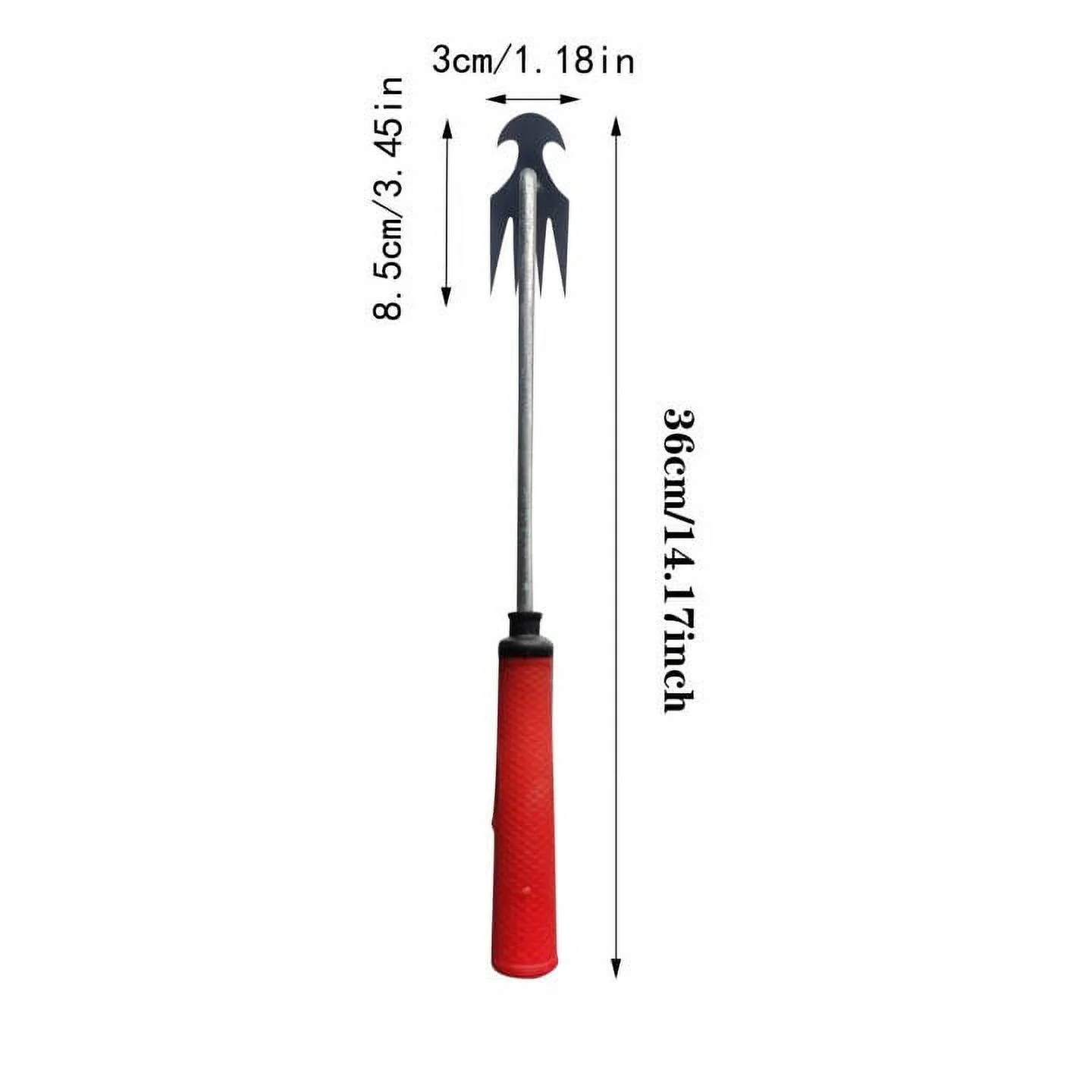 Dwmt45402 Weeding Artifact Uprooting Weeding Tool Puller Pulling Tool Four Tooth Weeding Tool Garden Hand Weeder Tool With Handle For Home Garden