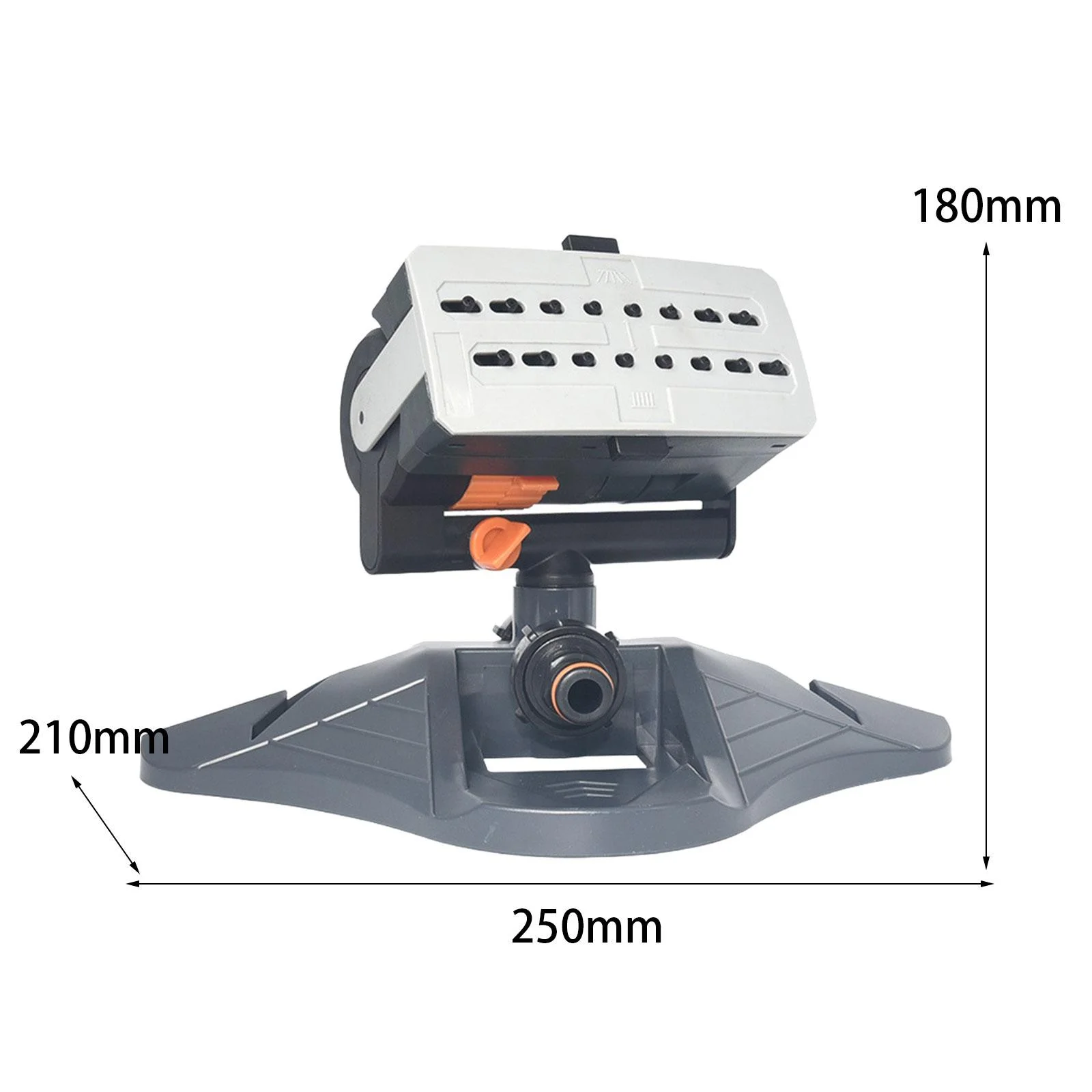 Miulika Mini Oscillating Sprinkler Sprayer Adjustable Adjustable Coverage Garden Lawn Sprinkler Swinging Sprinkler for Patio Backyard